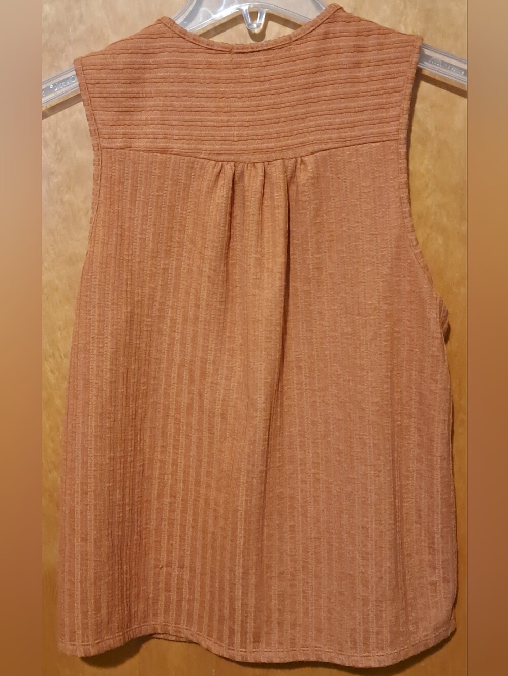 Lynn Rysn Sleeveless Button-Front Tank - Rust - Picture 2 of 2